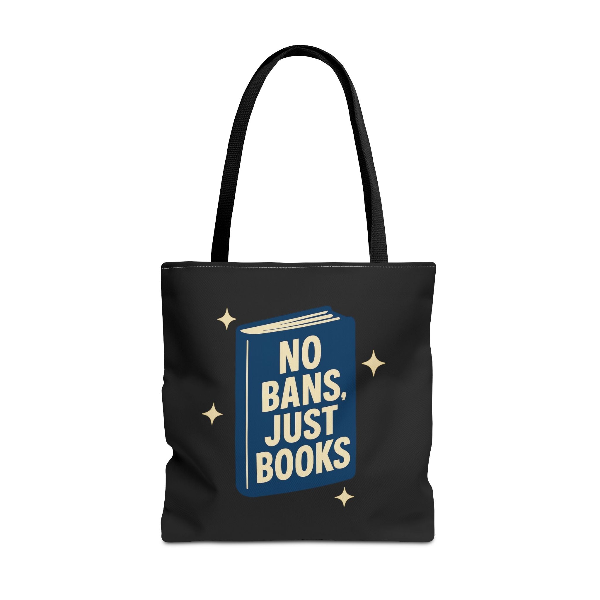 No Bans, Just Books - Activist Tote Bag (Black) | Civic Goods