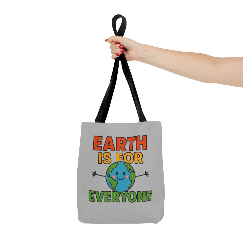Earth Is For Everyone - Activist Tote Bag (Grey) | Civic Goods