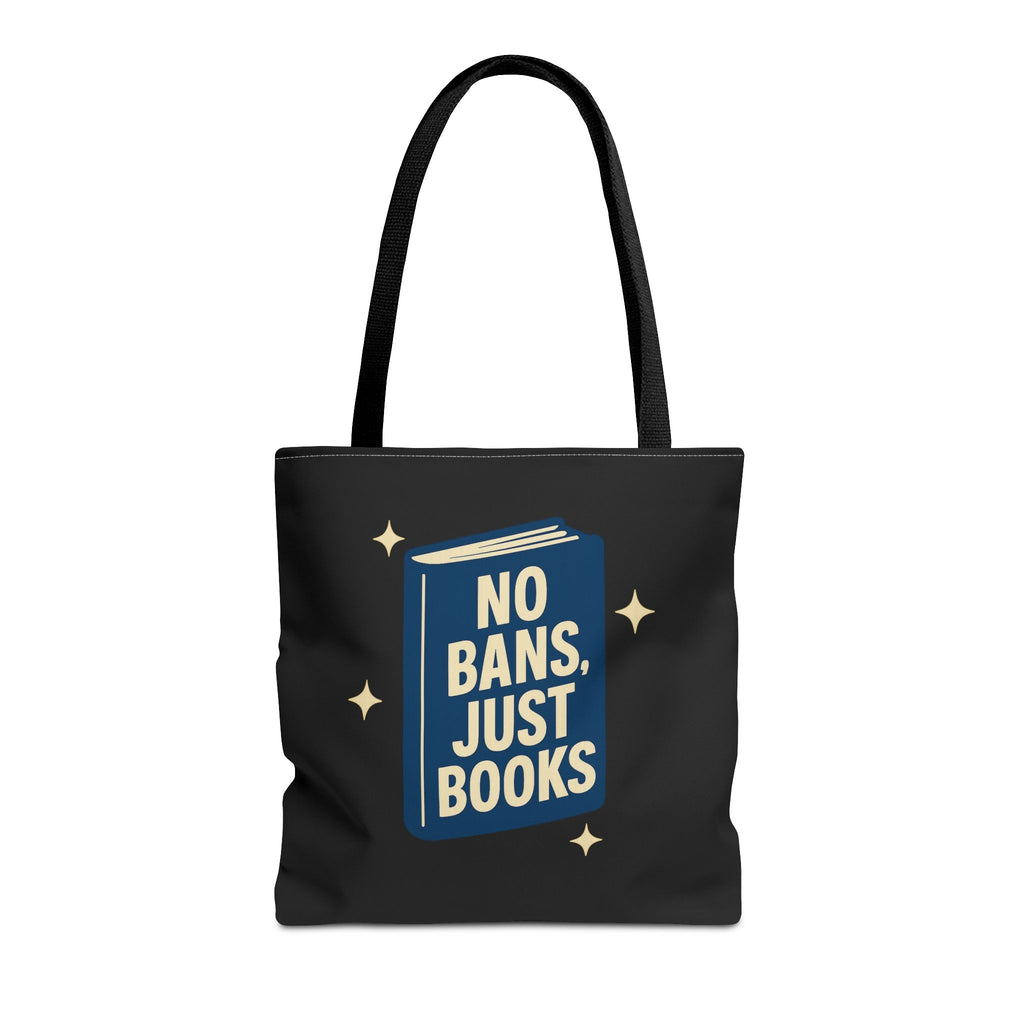 No Bans, Just Books - Activist Tote Bag (Black) | Civic Goods