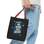 No Bans, Just Books - Activist Tote Bag (Black) | Civic Goods