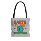 Earth Is For Everyone - Activist Tote Bag (Grey) | Civic Goods