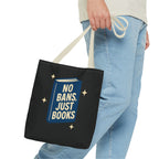 No Bans, Just Books - Activist Tote Bag (Black) | Civic Goods