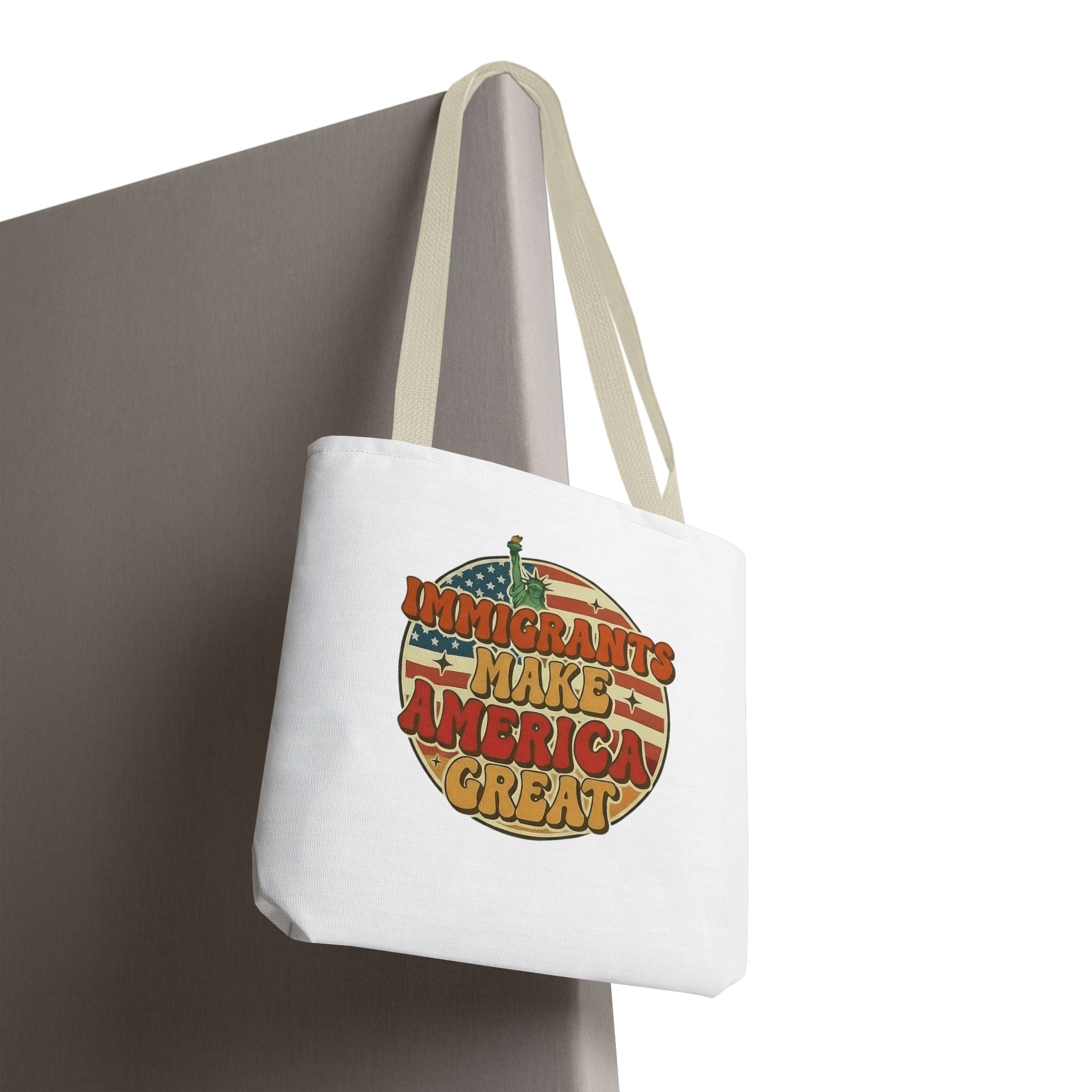 Immigrants Make America Great - Activist Tote Bag (White) | Civic Goods