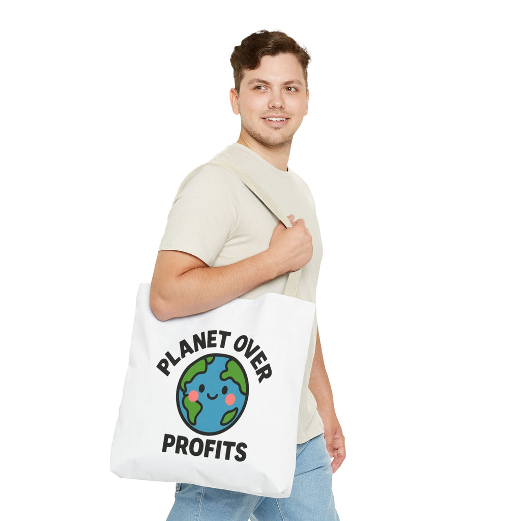 Planet Over Profits Design - Activist Tote Bag (Unisex) | Civic Goods