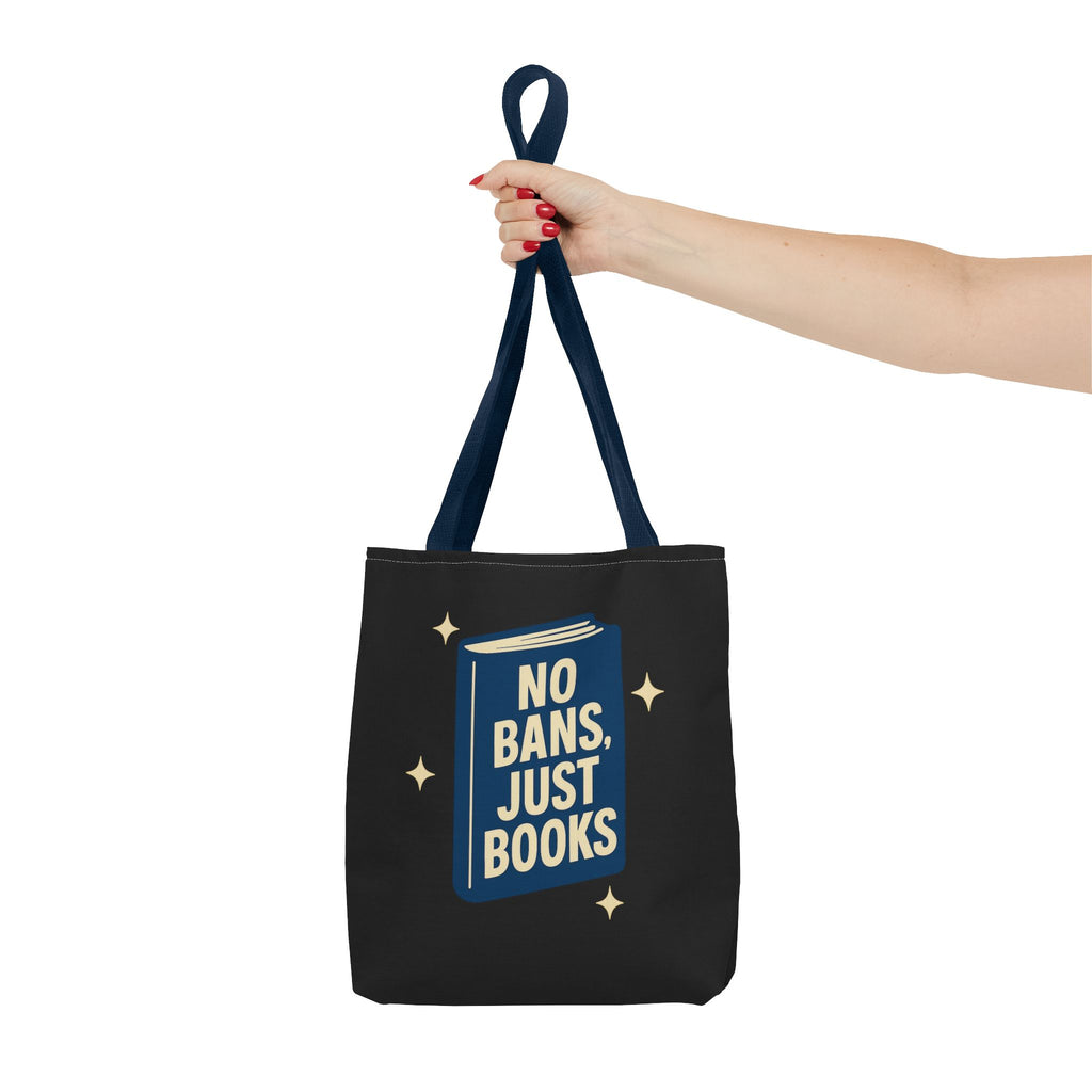 No Bans, Just Books - Activist Tote Bag (Black) | Civic Goods