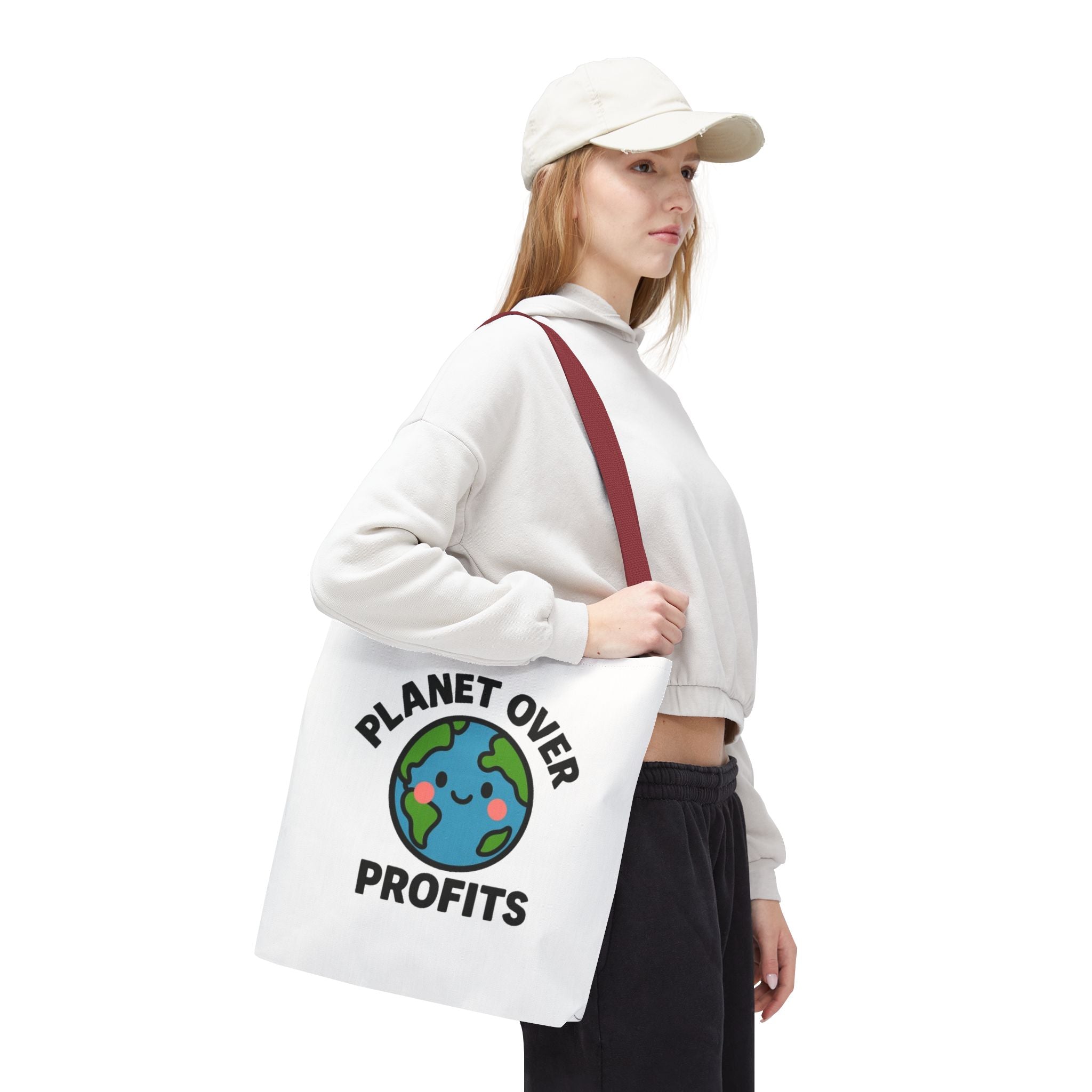 Planet Over Profits Design - Activist Tote Bag (Unisex) | Civic Goods