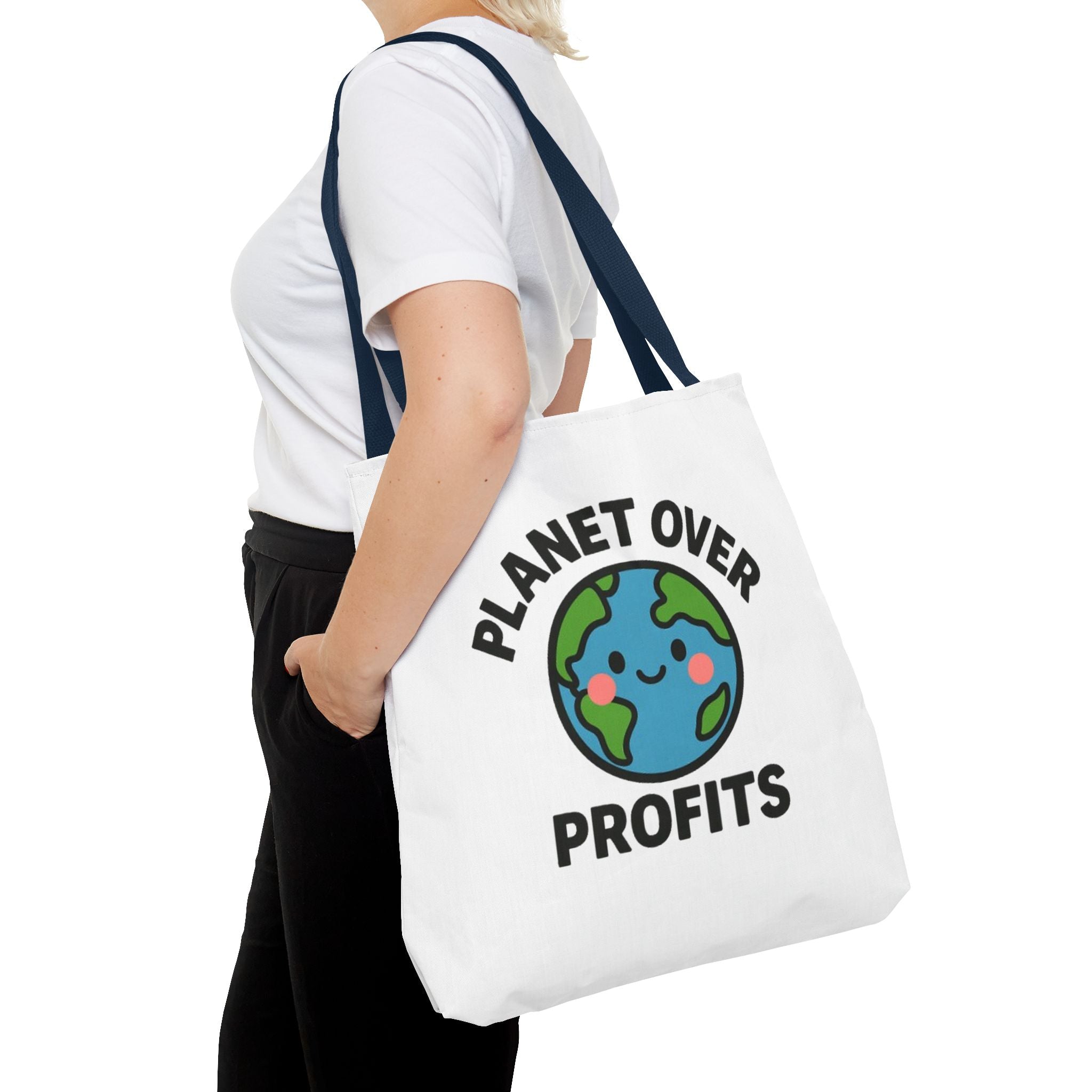 Planet Over Profits Design - Activist Tote Bag (Unisex) | Civic Goods