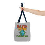 Earth Is For Everyone - Activist Tote Bag (Grey) | Civic Goods