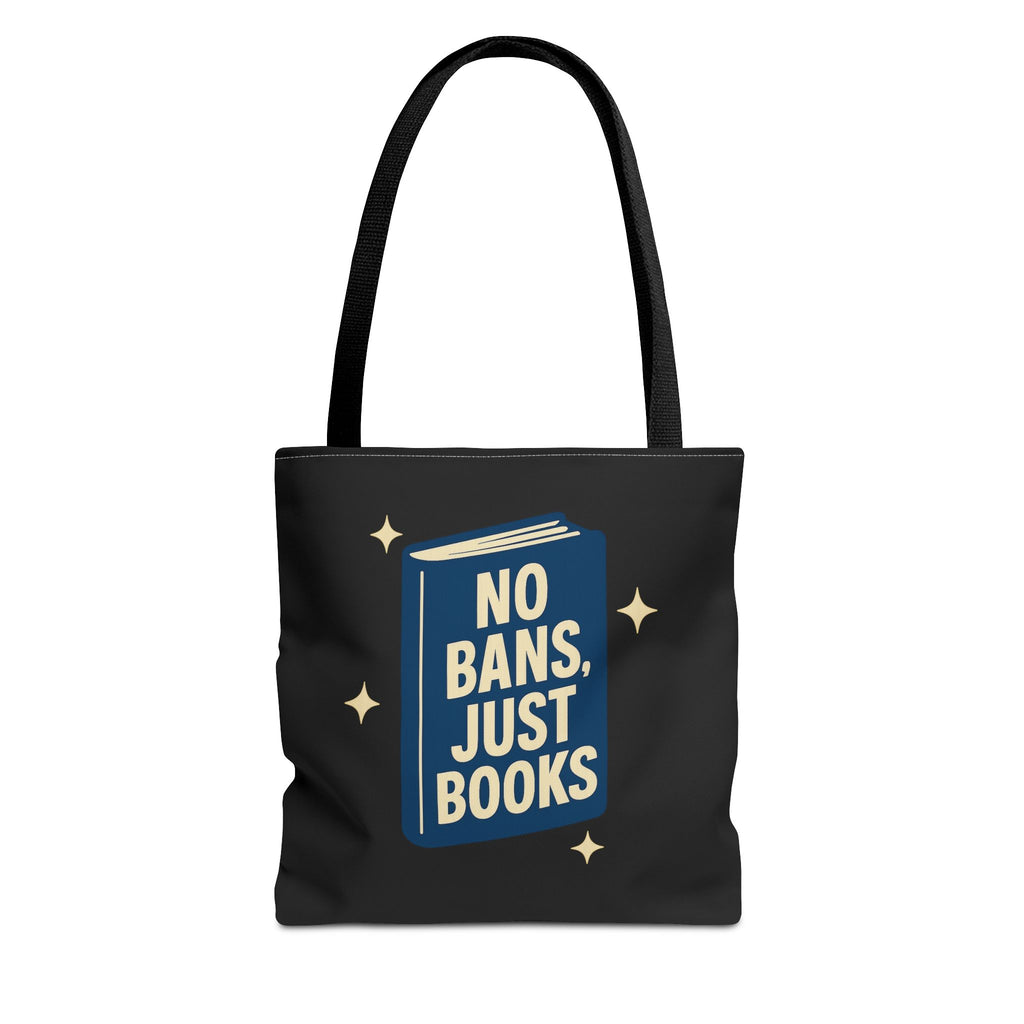 No Bans, Just Books - Activist Tote Bag (Black) | Civic Goods