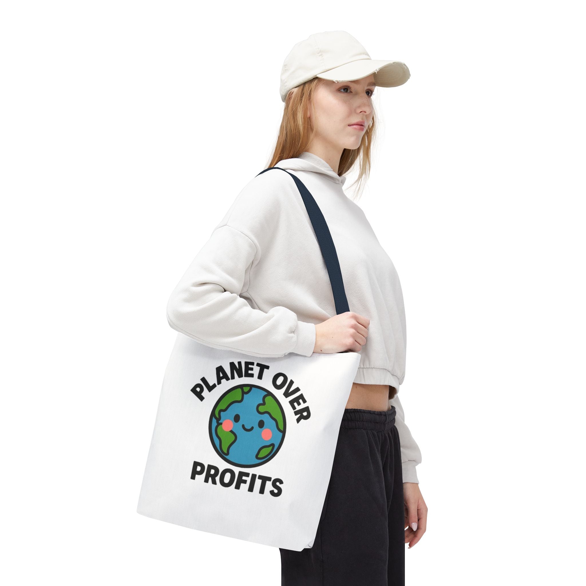 Planet Over Profits Design - Activist Tote Bag (Unisex) | Civic Goods