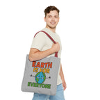 Earth Is For Everyone - Activist Tote Bag (Grey) | Civic Goods