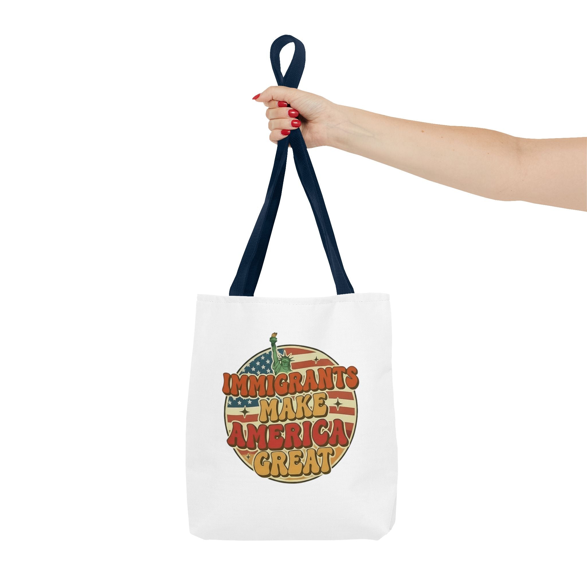 Immigrants Make America Great - Activist Tote Bag (White) | Civic Goods