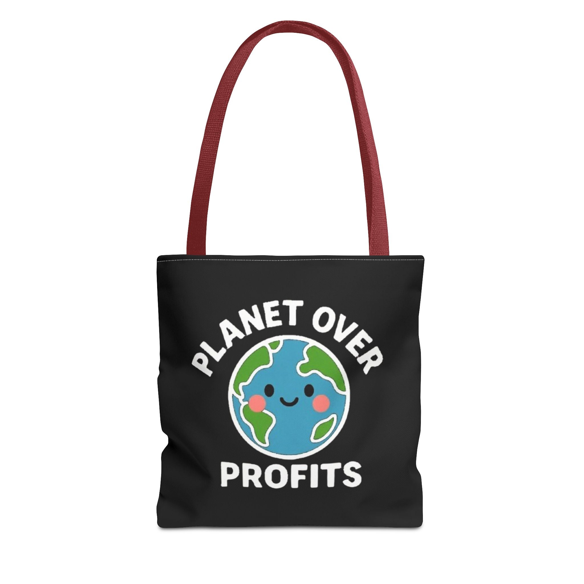 Planet Over Profits Design - Activist Tote Bag (Black) | Civic Goods