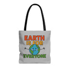 Earth Is For Everyone - Activist Tote Bag (Grey) | Civic Goods