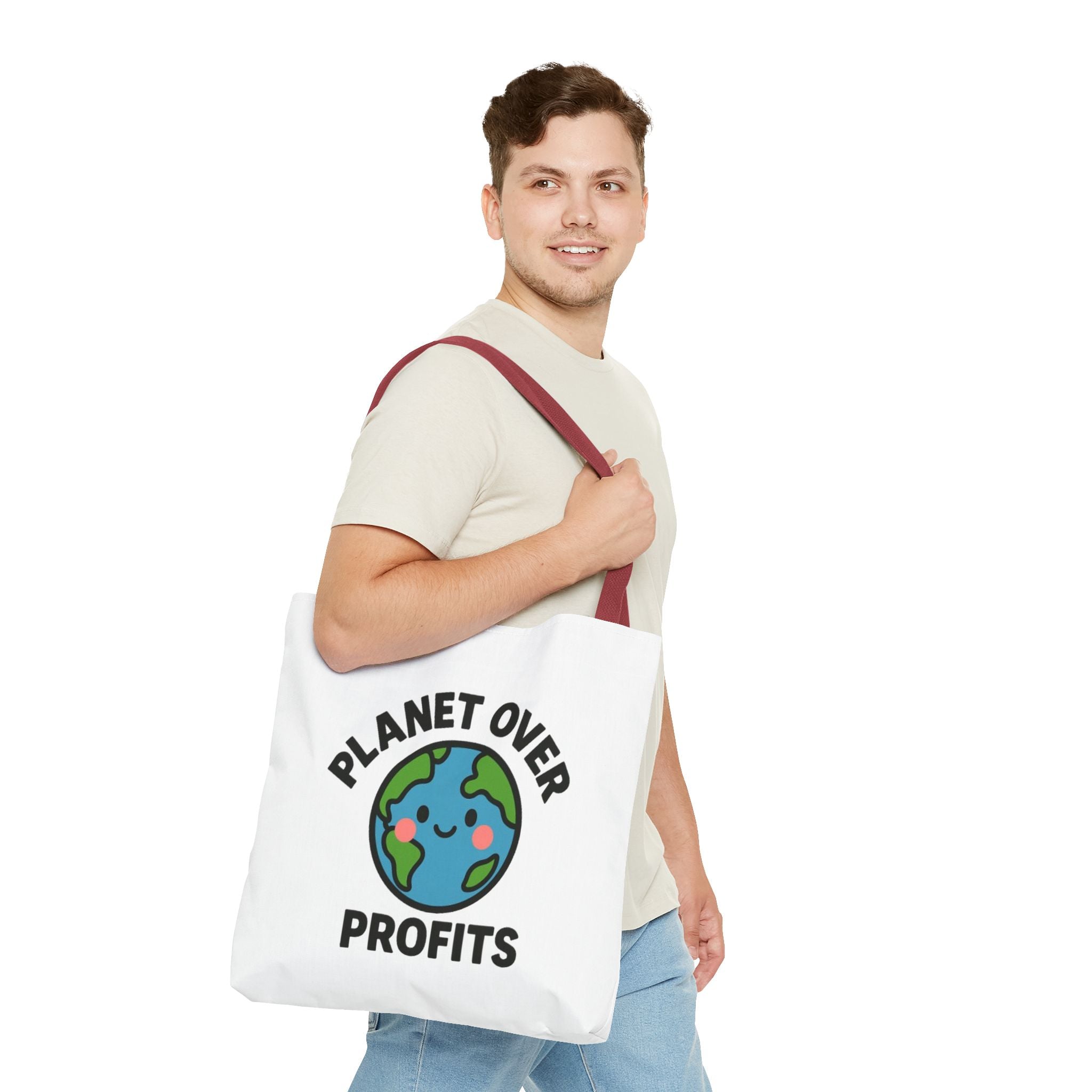 Planet Over Profits Design - Activist Tote Bag (Unisex) | Civic Goods