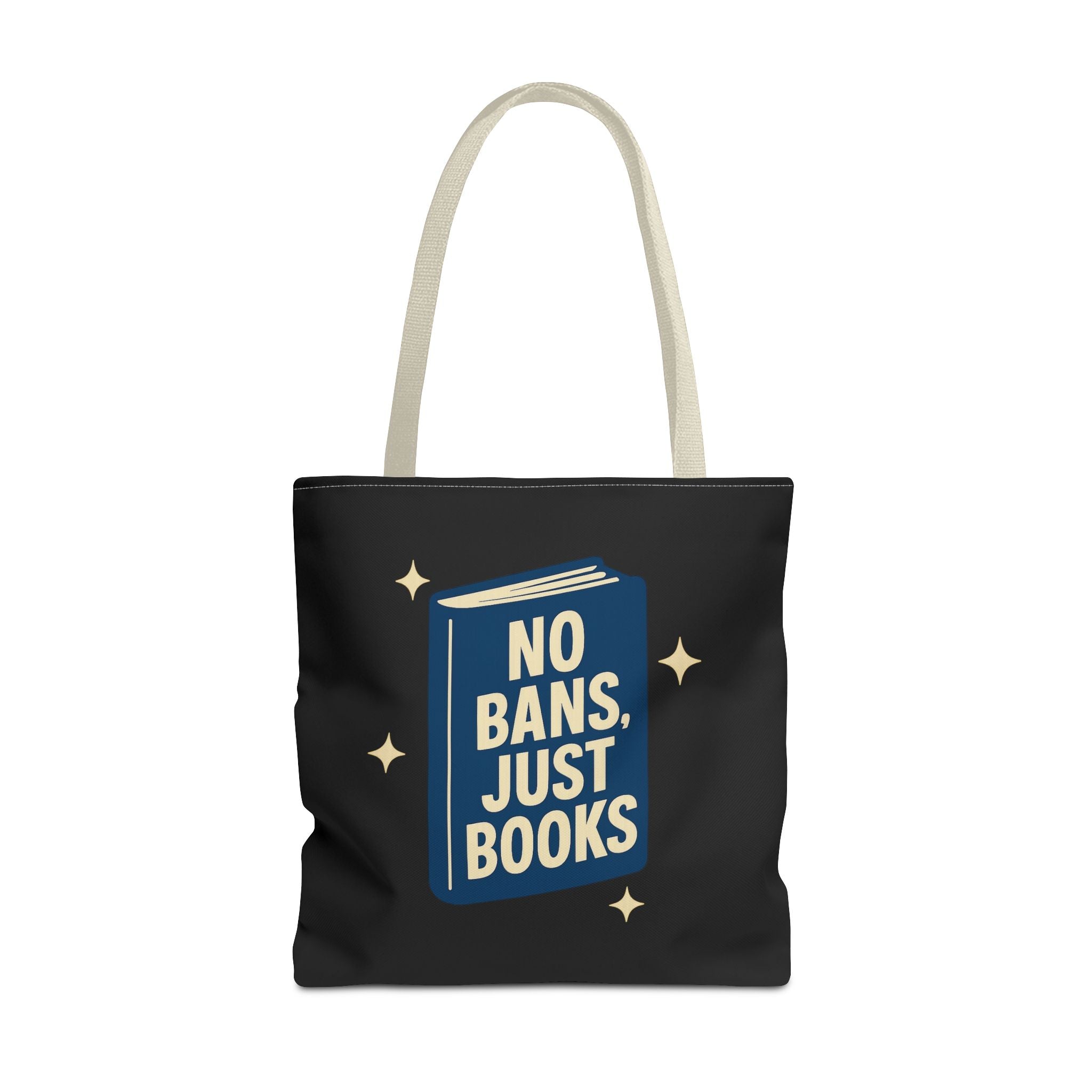 No Bans, Just Books - Activist Tote Bag (Black) | Civic Goods