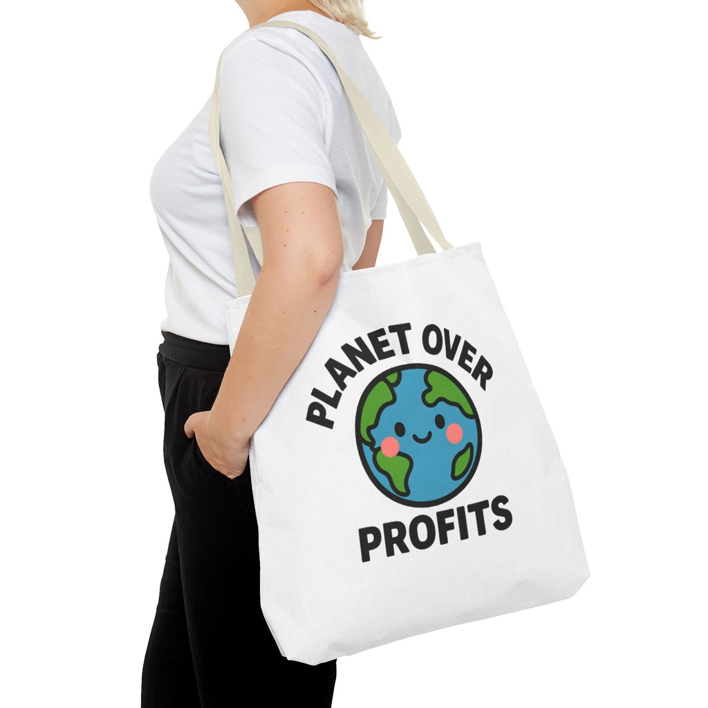 Planet Over Profits Design - Activist Tote Bag (Unisex) | Civic Goods