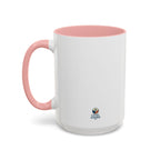 Earth is for Everyone — 15oz — Pink - accent — angled left side