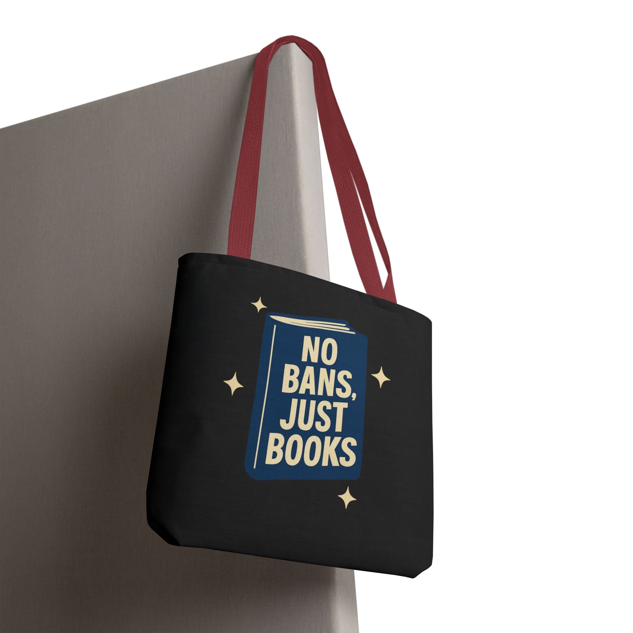 No Bans, Just Books - Activist Tote Bag (Black) | Civic Goods