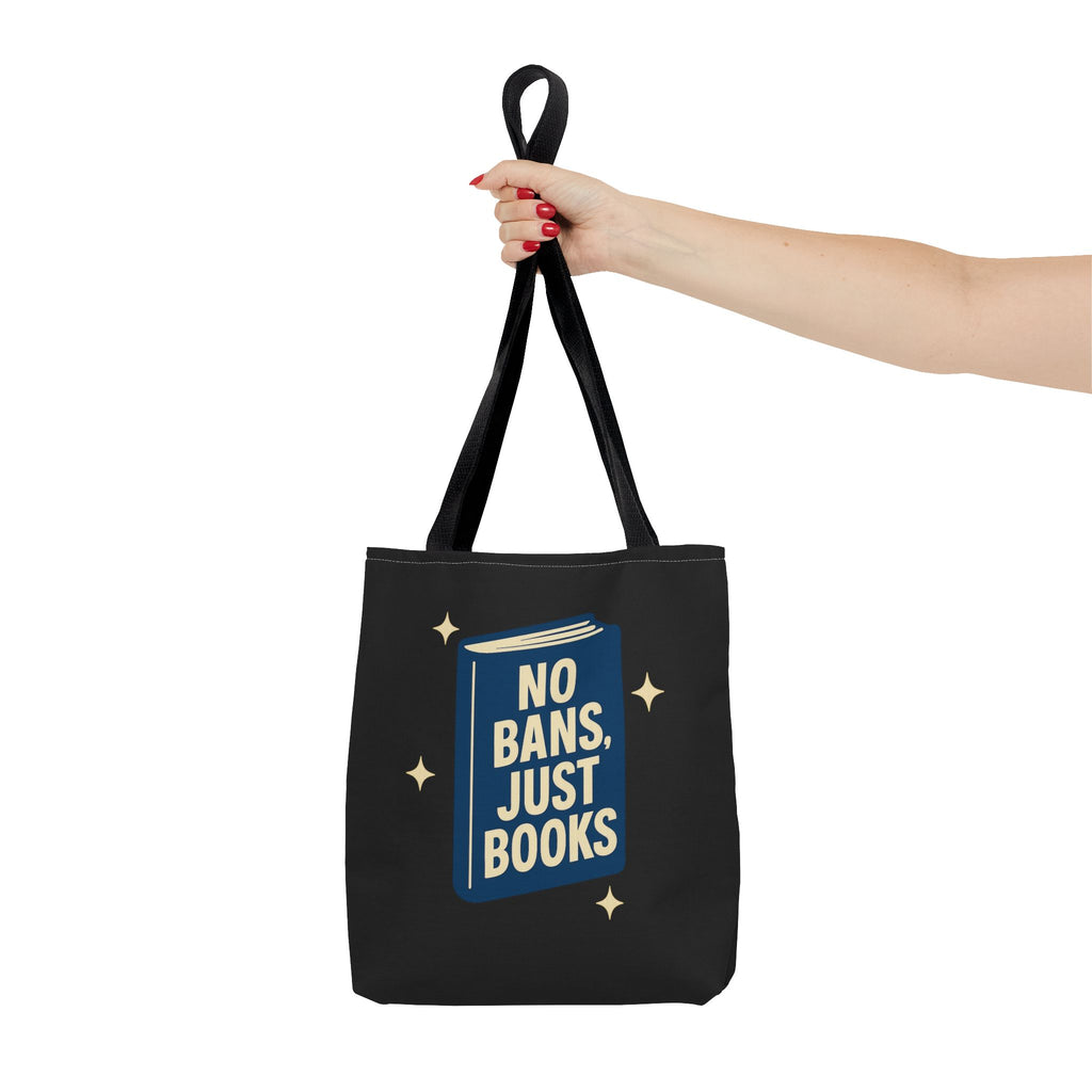 No Bans, Just Books - Activist Tote Bag (Black) | Civic Goods