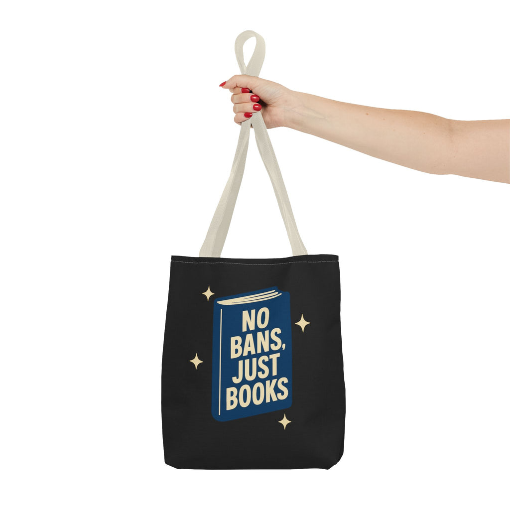 No Bans, Just Books - Activist Tote Bag (Black) | Civic Goods