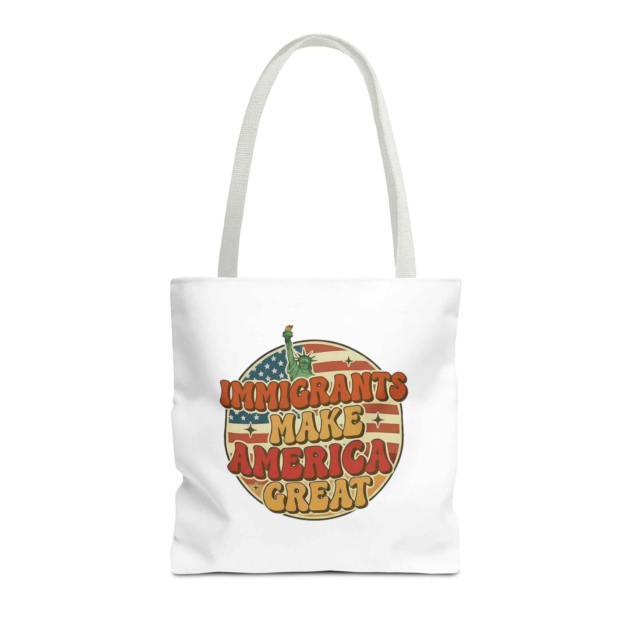 Immigrants Make America Great - Activist Tote Bag (White) | Civic Goods