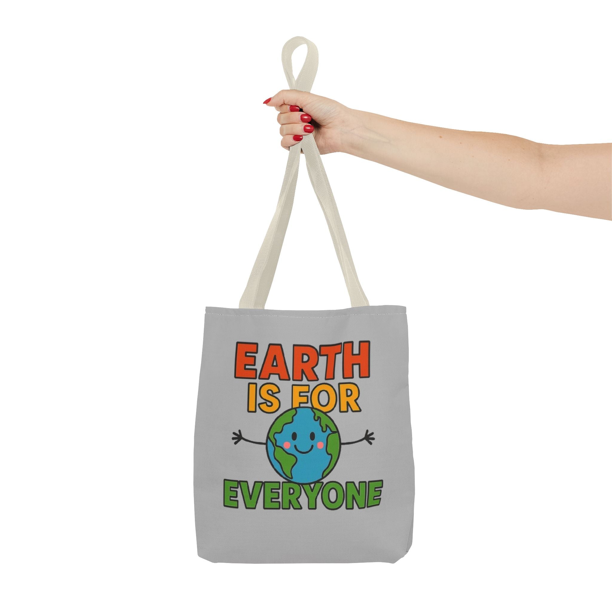 Earth Is For Everyone - Activist Tote Bag (Grey) | Civic Goods