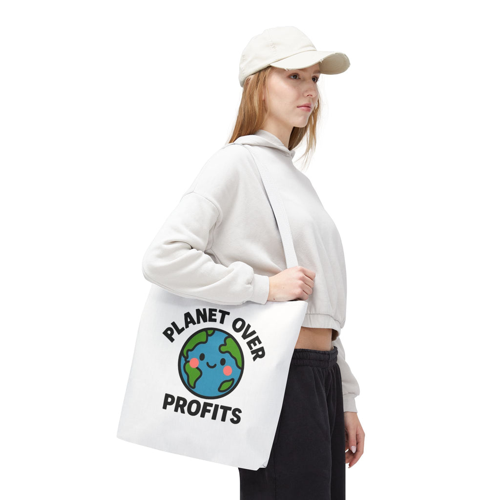 Planet Over Profits Design - Activist Tote Bag (Unisex) | Civic Goods